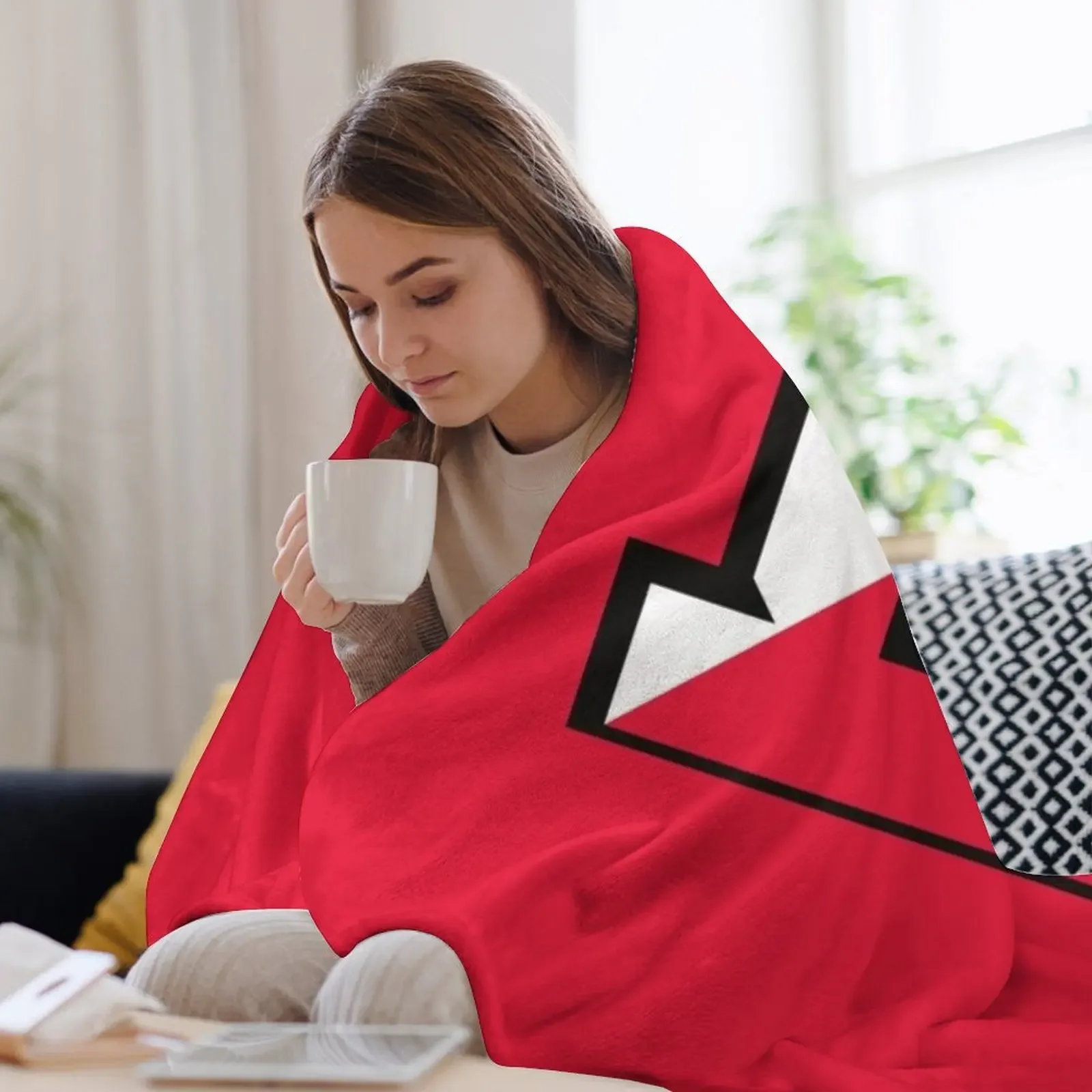 Большое красное одеяло Granville Denison туристическая среда движущиеся одеяла