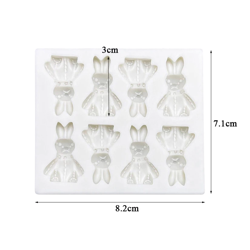 Пасхальный кролик силиконовая форма для выпечки тортов искусственные