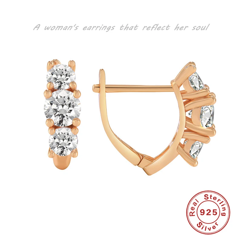 

Женские серьги-подвески из серебра 925 пробы с натуральным Цирконом