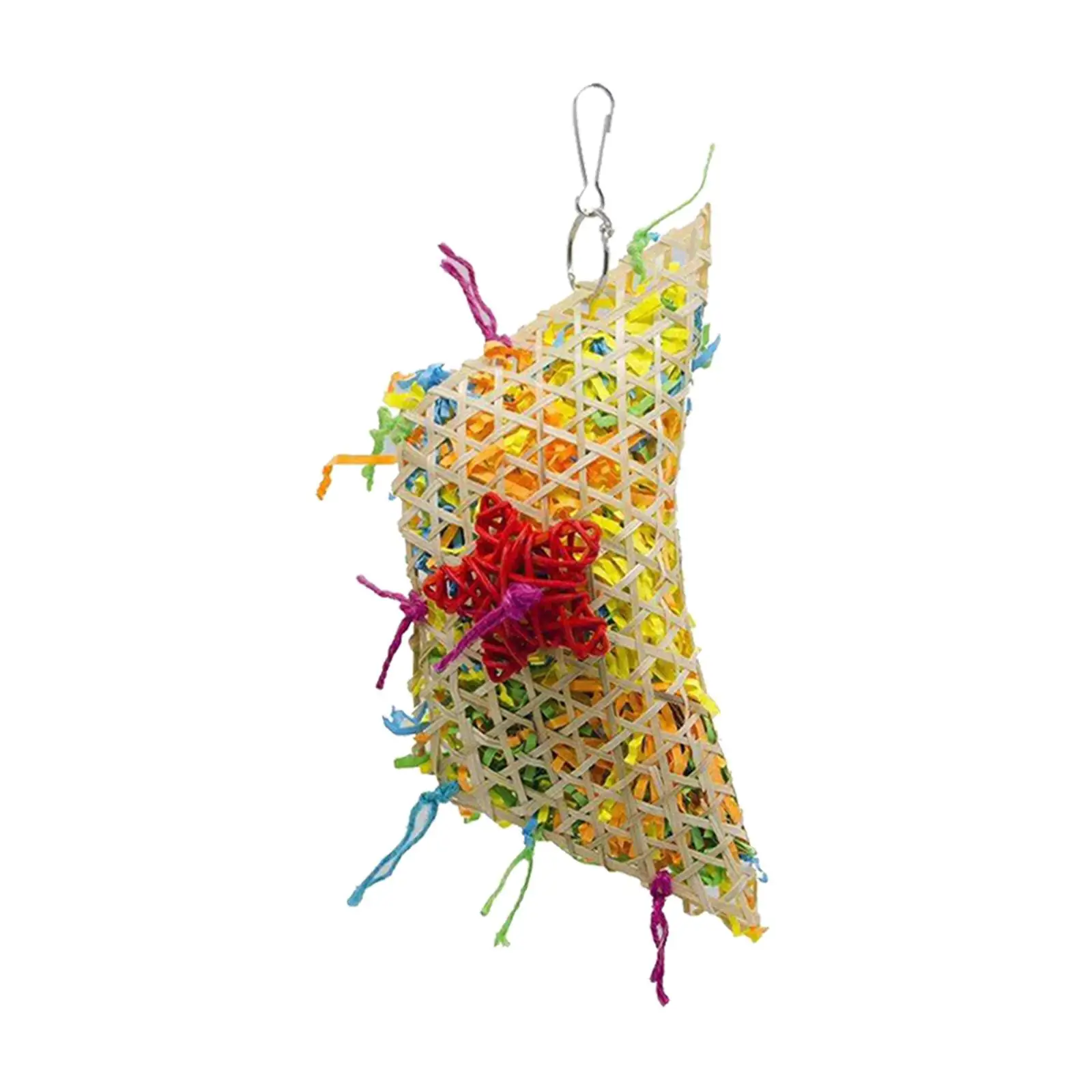 

Bird Chewing Toy Colored Lightweight Fun Playing Climbing Parrot Cage Bite Toys for Parakeets African Grey Budgies Cockatoos