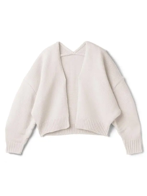 G * L осенняя новинка 2024 японская мода милый однотонный короткий вязаный кардиган