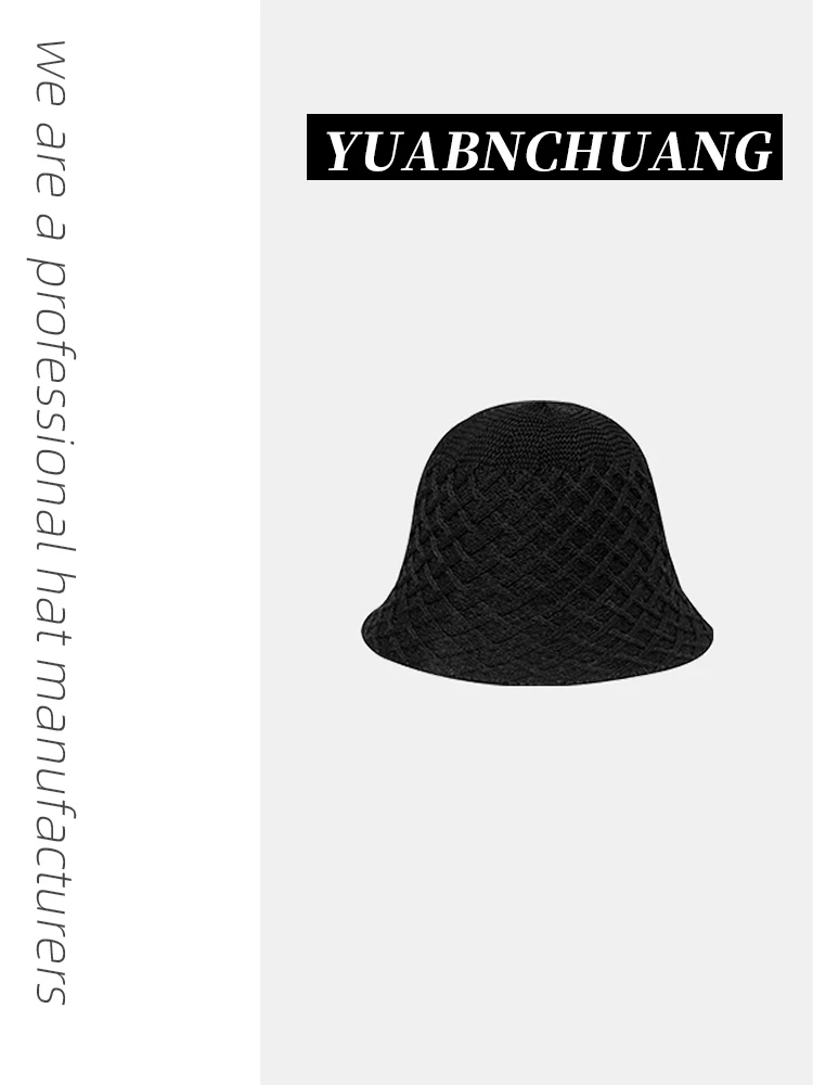 Новое поступление тонкая вязаная Рыбацкая шляпа в форме алмаза Женская