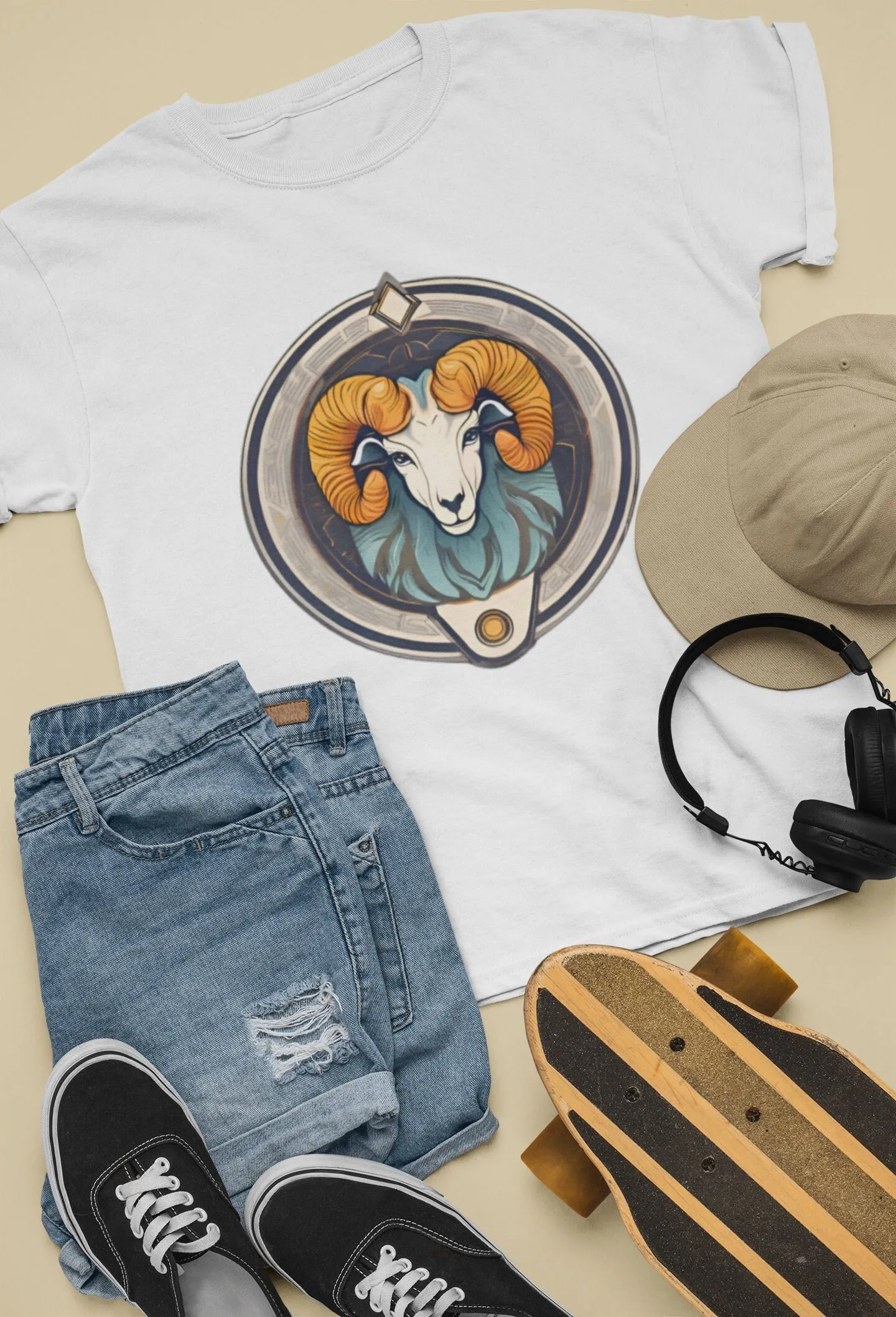 Футболка Aries Softstyle Bold Imagery Премиум Хлопок Удобная повседневная одежда с круглым