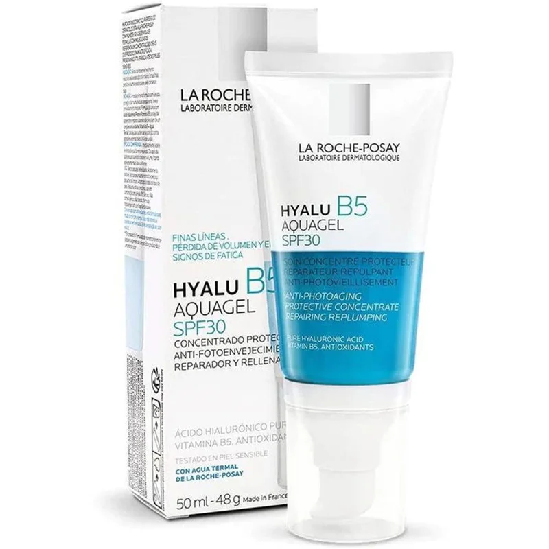 

La Roche Posay Hyalu B5 Aquagel SPF30 Снежная трава увлажняющий и Восстанавливающий лосьон 50 мл свежий гель для защиты от солнца перед макияжем