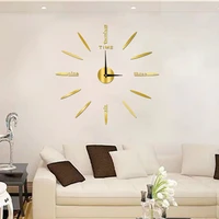 modern minimalist punch free wall clock creative diy personality watches living room digital wall sticker clock home decorations