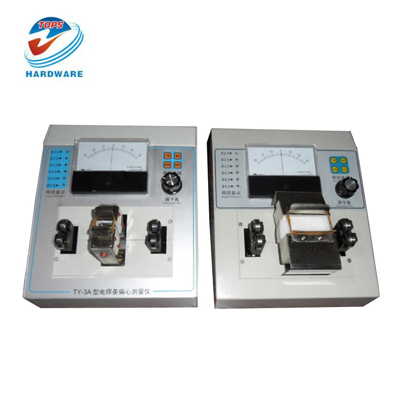 

Welding electrode magnetism eccentric measuring instrument