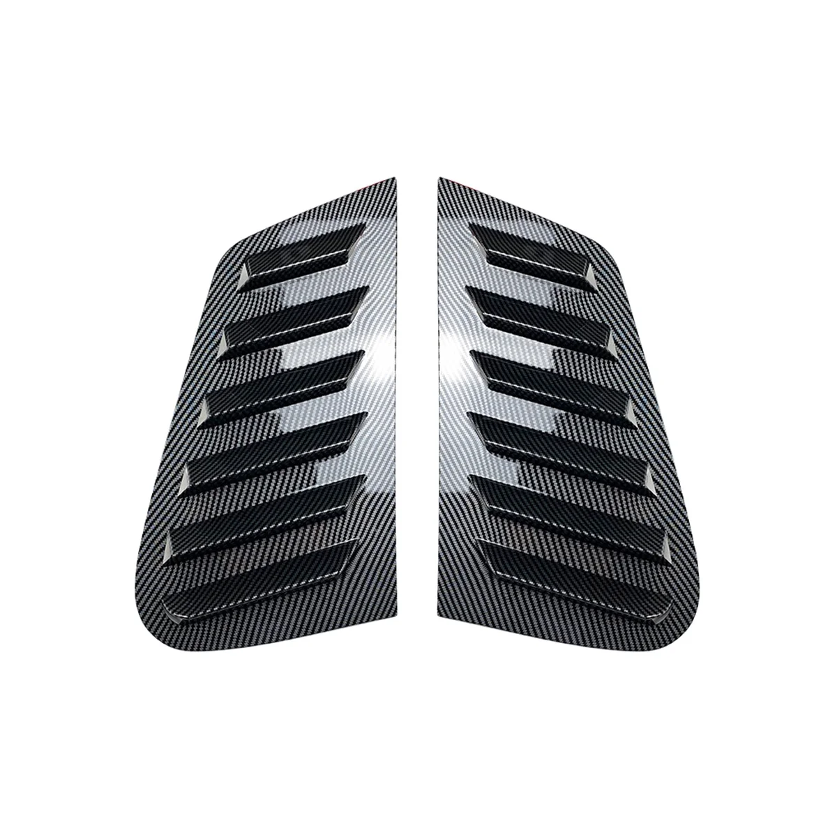 Треугольные жалюзи для заднего стекла автомобиля из углеродного волокна с