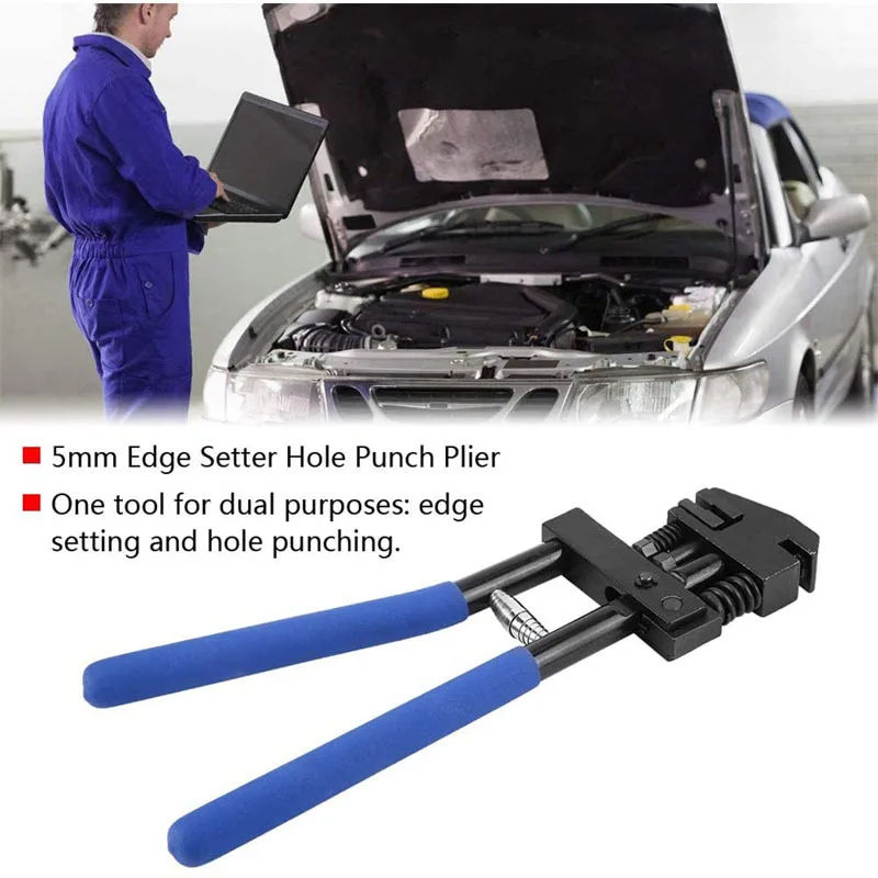 

New 5mm clamp plate body metal repair pliers hole puncher sheet metal repair welding alloy steel car tool punch pliers