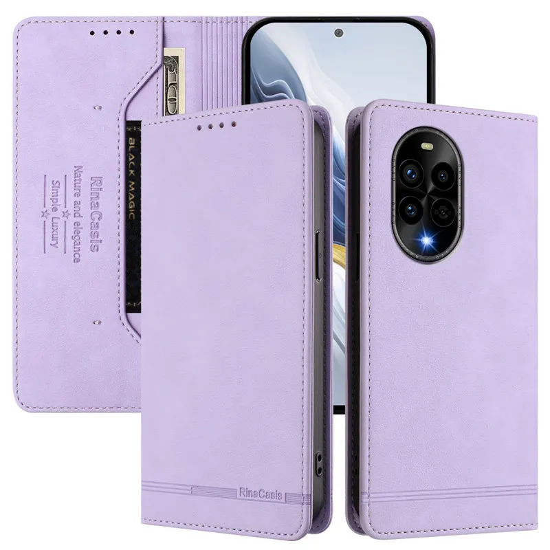 Фото Кожаный противоугонный флип-чехол в стиле ретро для Huawei Nova 12s 13i 12i 13 Pro Y70 Y90 Y73 5T, чехол для телефона с магнитной застежкой и слотом для карт №2