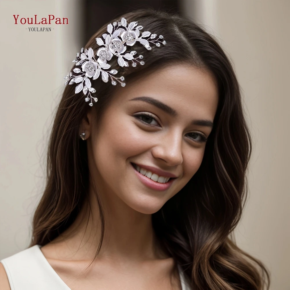 YouLaPan Свадебные Аксессуары Для Волос Серебряная Расческа Ухода За Волосами