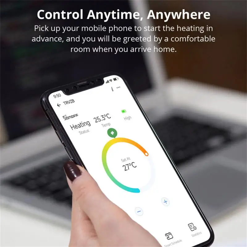 Термостатический клапан радиатора SONOFF Zigbee привод термостата контроль