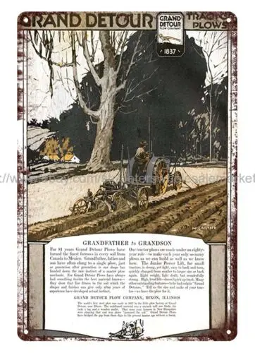 1918 г. Grand Detour трактор плуг оборудование для сельского хозяйства металлический