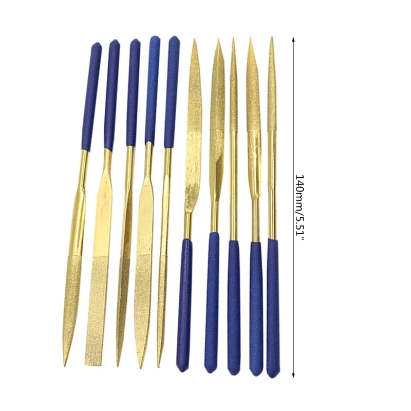 Высококачественный набор из 10 алмазных напильников для точной работы подходит