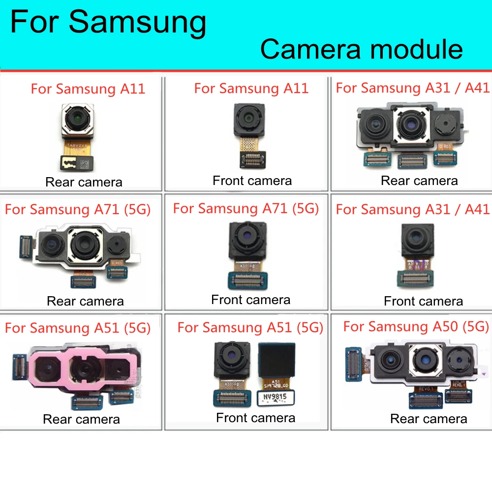 For Samsung Galaxy A11 A31 A41 Main Back Big Camera Module Flex Cable For Samsung A51 A71 5G Rear Camera