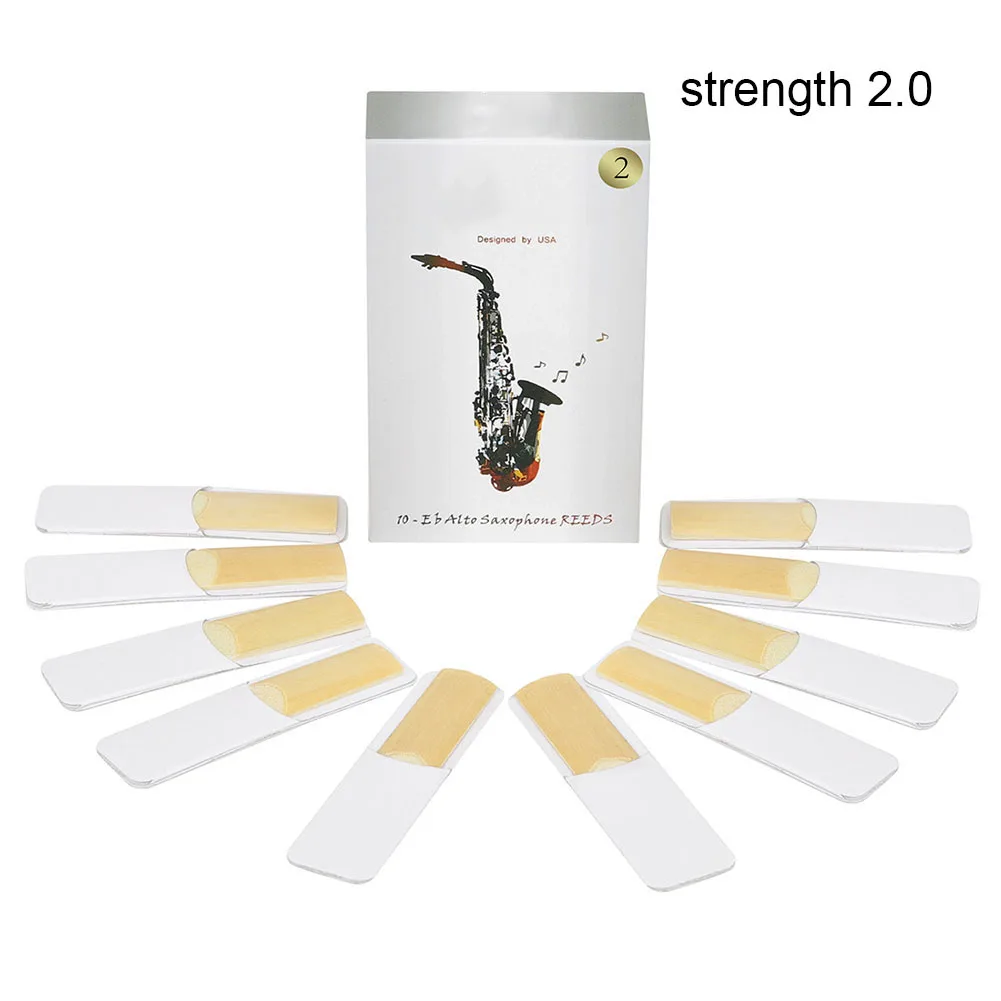 

10 PCS Professionals Alto Sax Reeds Strength 2 2.5 3 High Quality Reed Woodwind Instrument Clarinet Accessories