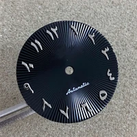 28 5mm roman numerals nail watch dial no luminous dial with s logo for nh35nh364r7s watch movement modification parts