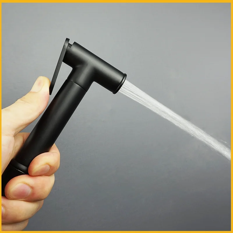 Настенный латунный зеркальный ручной Душ смеситель для туалета распылитель с