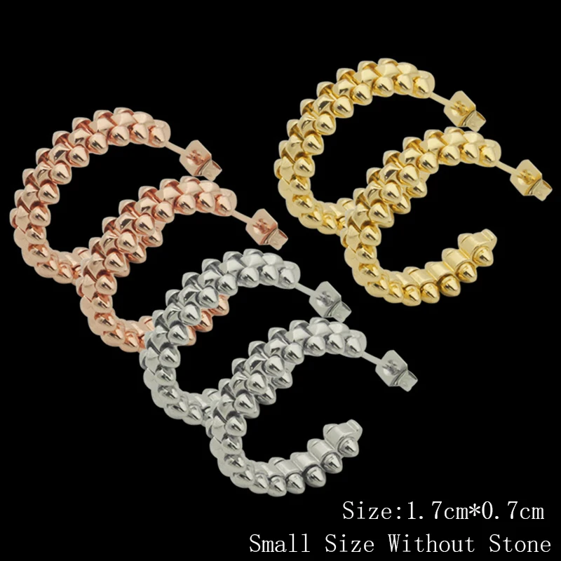 Женские серьги-гвоздики из нержавеющей стали