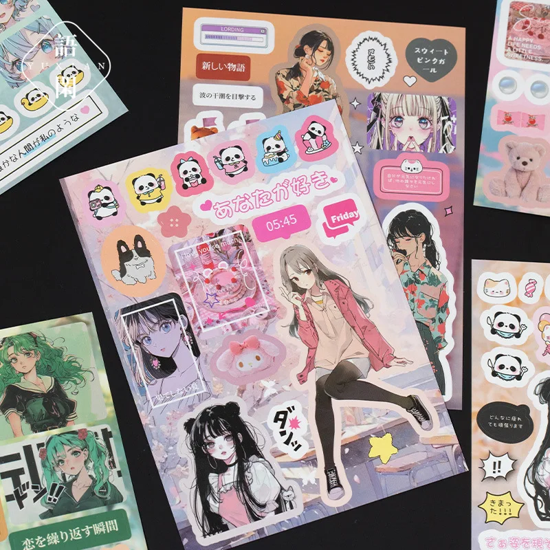 Ретро наклейки для ноутбука FUANG