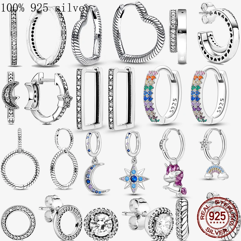 

2022 Fashion Daisy Stud Earrings 925 Sterling Silver Jewelry Festival Gift For Women Friends Lover Round Shape Flower Pendientes