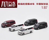 187aoshima twisted eggs toyota alphard verfa suv collection of die cast alloy car decoration model toys