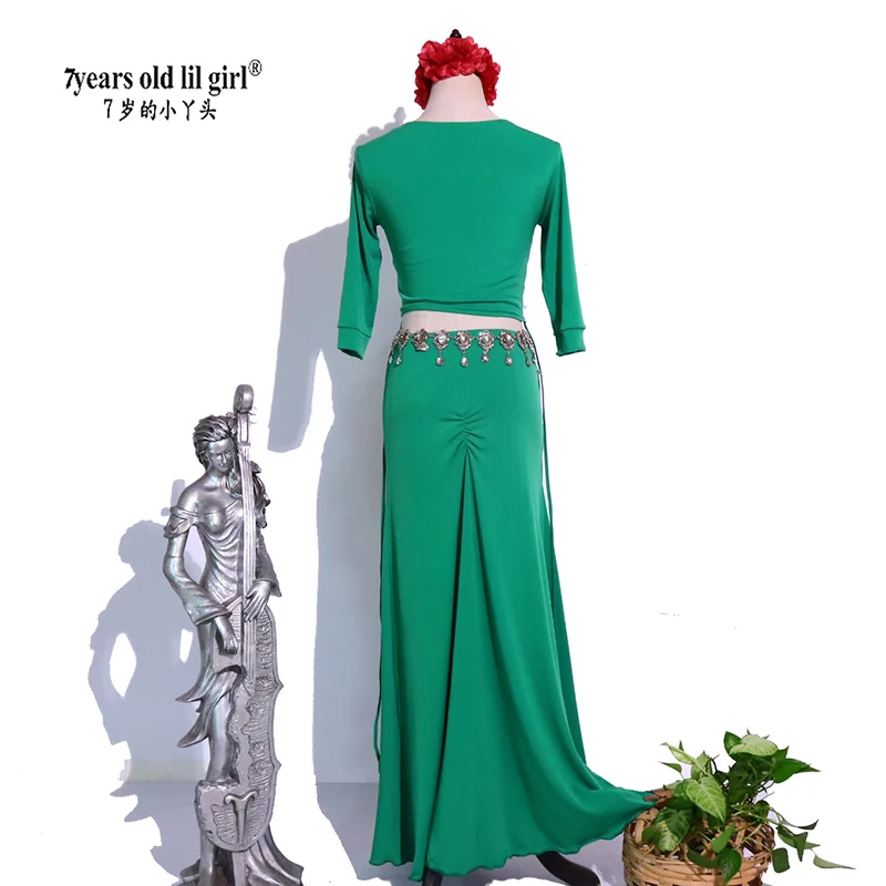 Костюм для танца живота RM60 женский комплект из топа и сексуальной юбки соло с