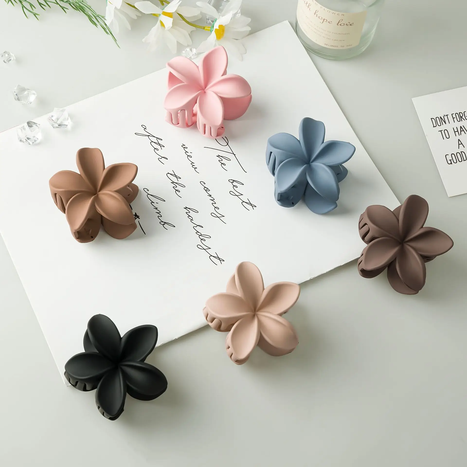 

6 шт./партия, заколки для волос в виде цветка