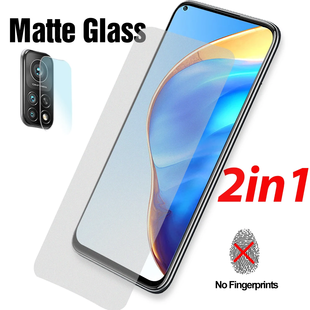 

2 в 1 9D матовое закаленное стекло для Xiaomi 10Lite 10T LITE Полное покрытие стекло для камеры Xiaomi 10T 10T PRO без отпечатков пальцев