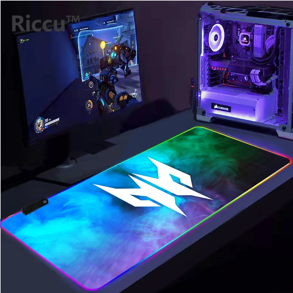 Acer Gaming RGB Mouse Pads Keyboard Gamer Kit Laptop Game Predator Pad Carpet Computer Speed Mat Big Table Rug Cute Pc Complete