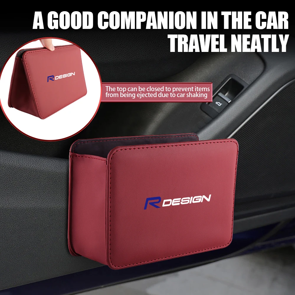 Автомобильный ящик для хранения кожаная автоматическая эмблема дверное сиденье