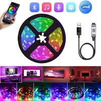 5v usb led strip lights rgb tape 2835 0 5m 1m 2m 3m 4m 5m bluetooth flexible tape diode ribbon tv backlight with remote control