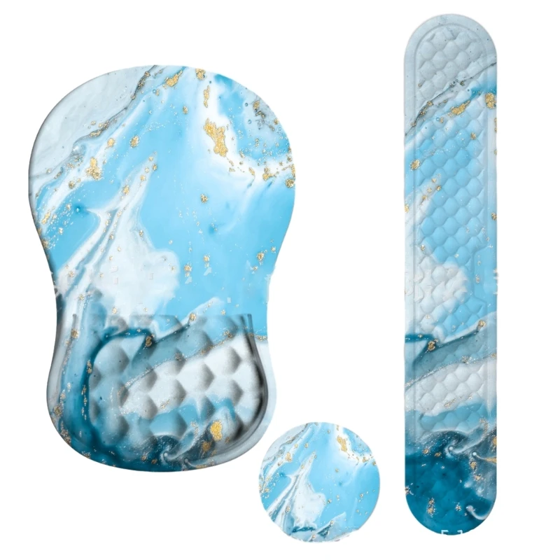 Удобный коврик для мыши из пены с эффектом памяти 3 шт. клавиатуры и идеально