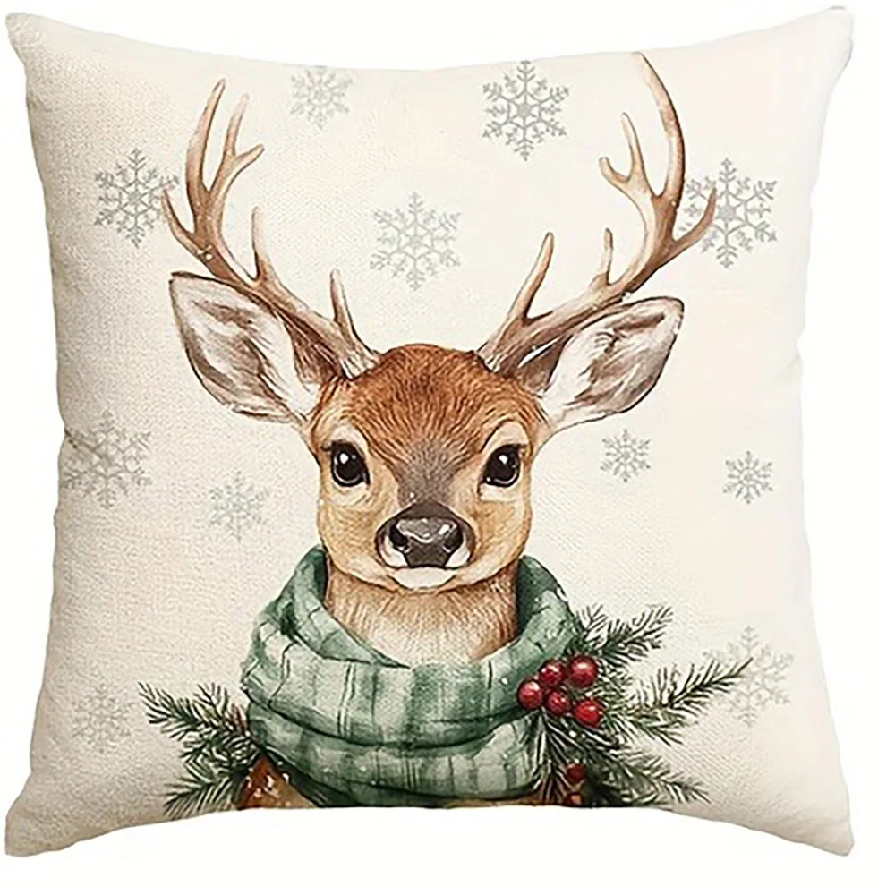 Велюровые наволочки на Рождество 40x40см