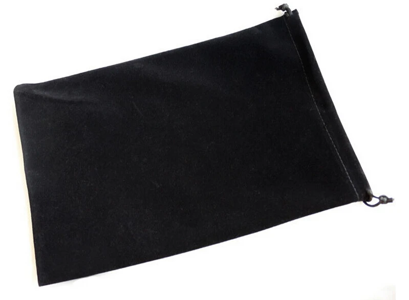 

20pcs/lot 17x23cm Big Black Velvet Bags Drawstring Pouches For Wedding Party Gift Packaging Bag (Extra Cost For Customised Logo)