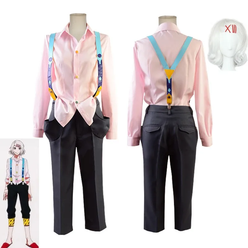 

Juzo Suzuya Rei Cosplay Costume Anime Tokyo Ghoul Men Women Wig Uniform Shirt Suspenders Pants Suit Halloween Carnival