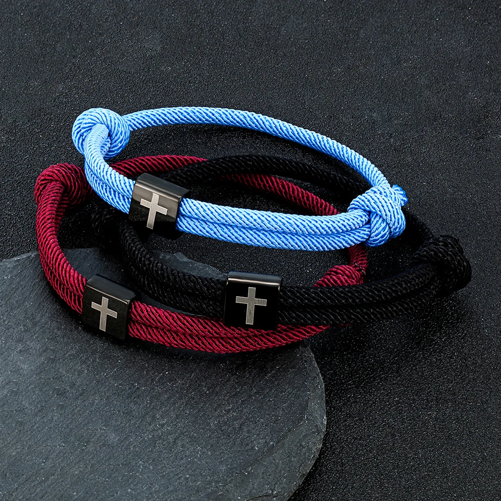 MKENDN ручной работы морской флот океан веревка браслет из нержавеющей стали