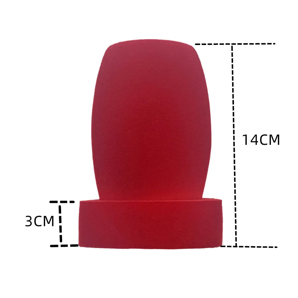 Flocking Mic Sponge Print Log Covers Customized Microphone Windscreen Foam Windsshield For TV Stations Reporters Interview