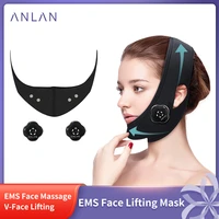 anlan v shape face lifting massager face slimming mask anti wrinkle reduce double chin cheek lift up belt face slimming device