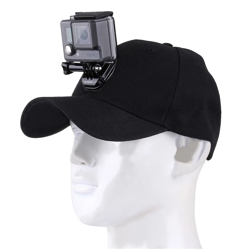 

for Go Pro Accessories Canvas Baseball Hat Cap W/ J-Hook Buckle Mount Screw for GoPro HERO 10/9/87/6/5/4 Session Action Camera