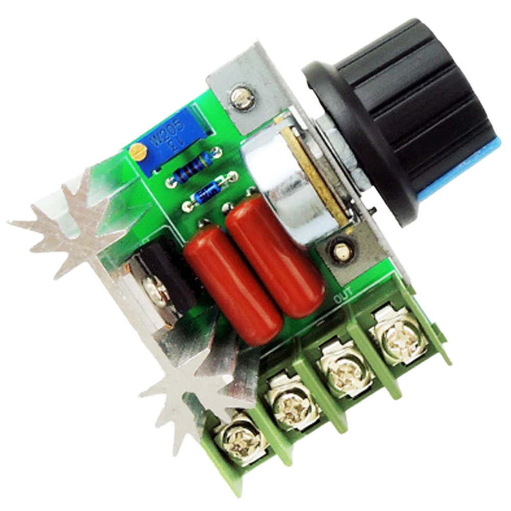 

Регулятор скорости двигателя 220 В 2000 Вт, регулятор напряжения SCR, диммеры, термостат 110 В ~ 220 В, регулятор переменного тока для машинного напряжения