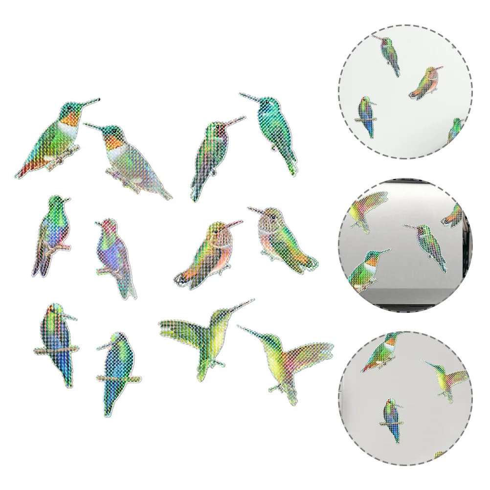 

Window Stickers Bird Alert Strikes Clingdecals Hummingbird Clings Sticker Static People Clear Decal Birds Decoration
