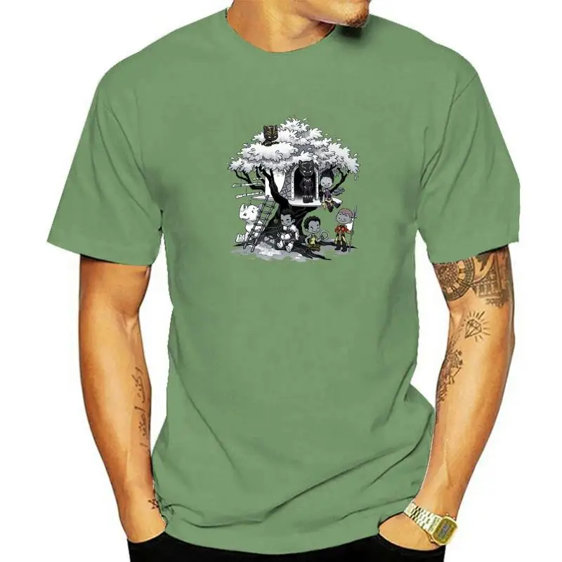 

Футболка мужская с коротким рукавом, топ с принтом в стиле Харадзюку, с изображением домика Африканской елки, шикарная уличная одежда