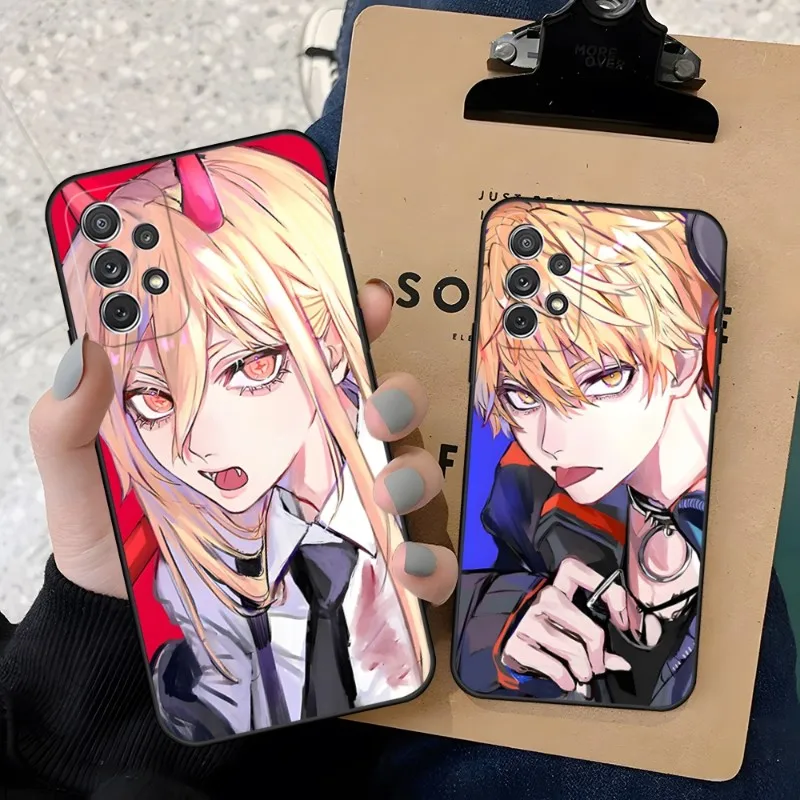 

Cute Cartoon Chainsaw Man Anime Phone Case For Samsung A23 A52 A53 A51 A13 A12 A50 A33 A22 A31 A40 A03S A32 A21 A81 A73 Silicone