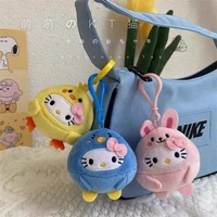 sanrio hello kitty kawaii anime cartoon stuffed plush toys cute soft keychain pendant plushie girls doll toys children gifts
