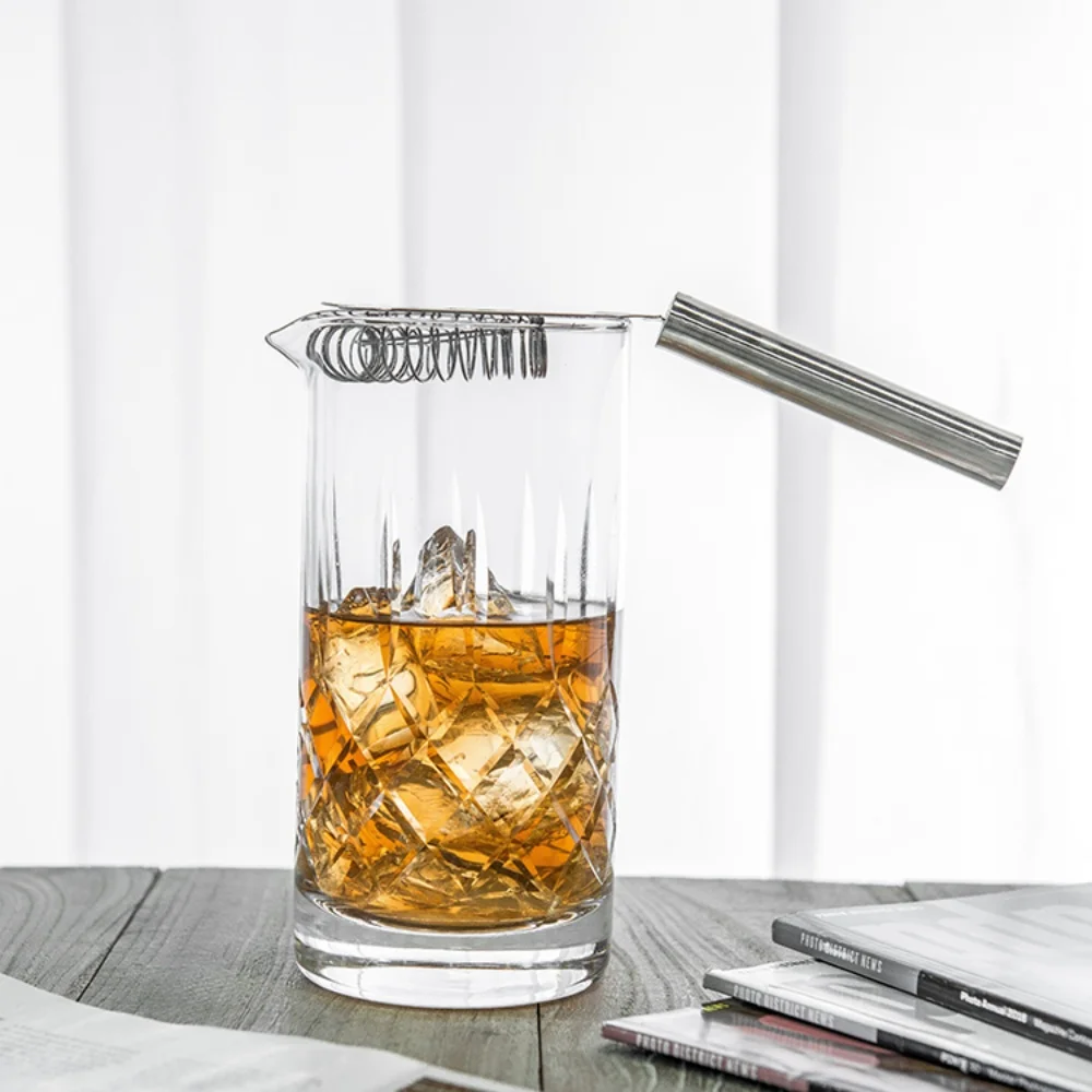 NOVARE 700 Мл/23 Унций Ручная Резная И Выдувная Стеклянная Смеситель Для Коктейлей