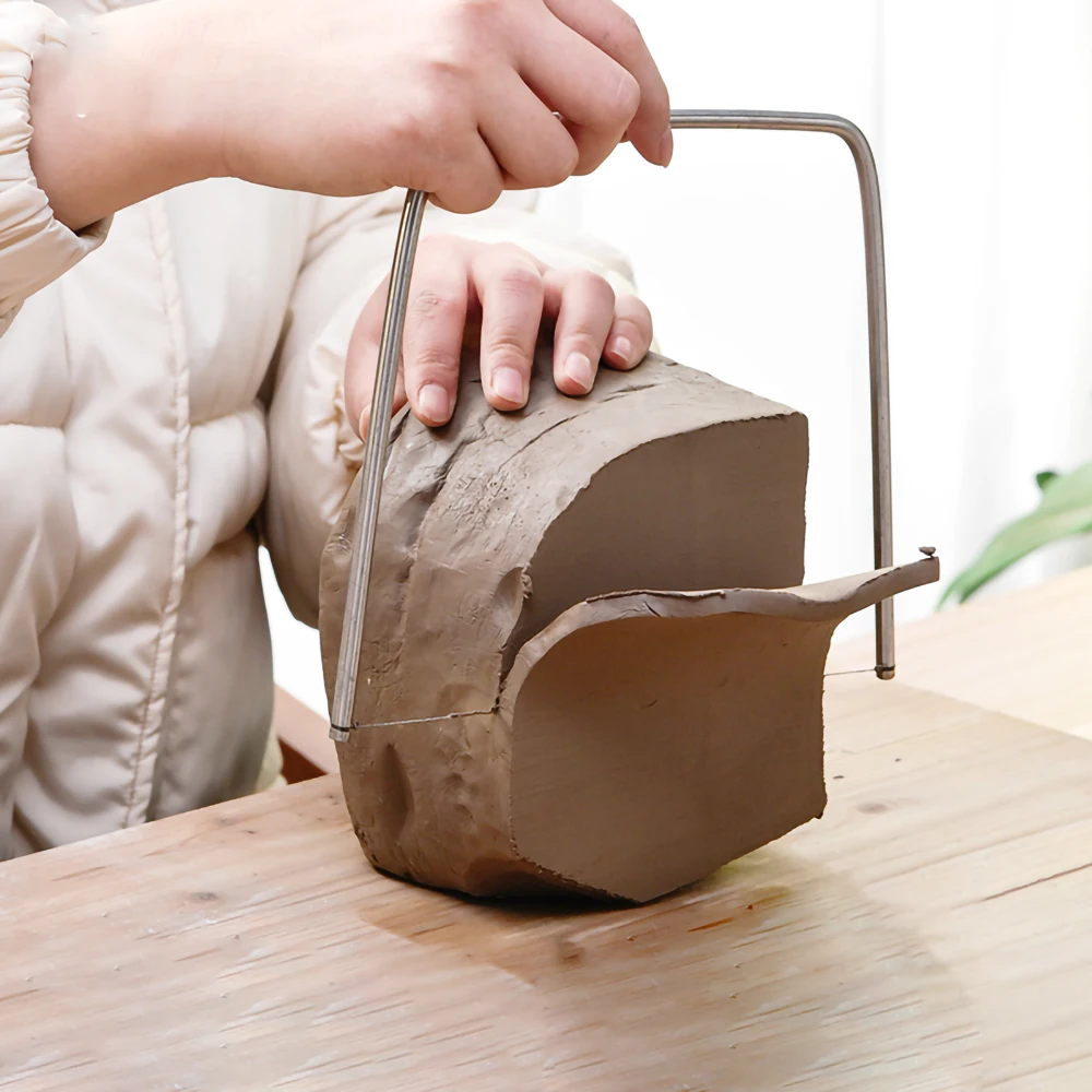 

U-образная ломтерезка из нержавеющей стали, Ломтерезка для керамической глины, полимерной глины, инструмент для моделирования, режущая пров...