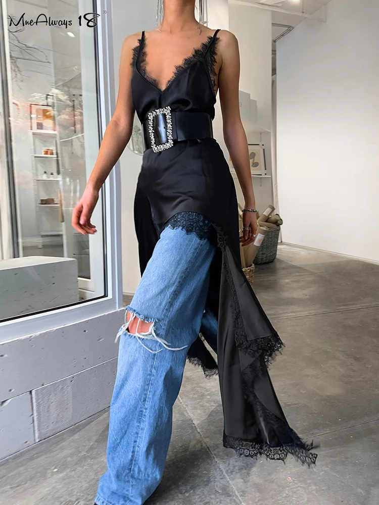 Женское кружевное платье в стиле пэчворк