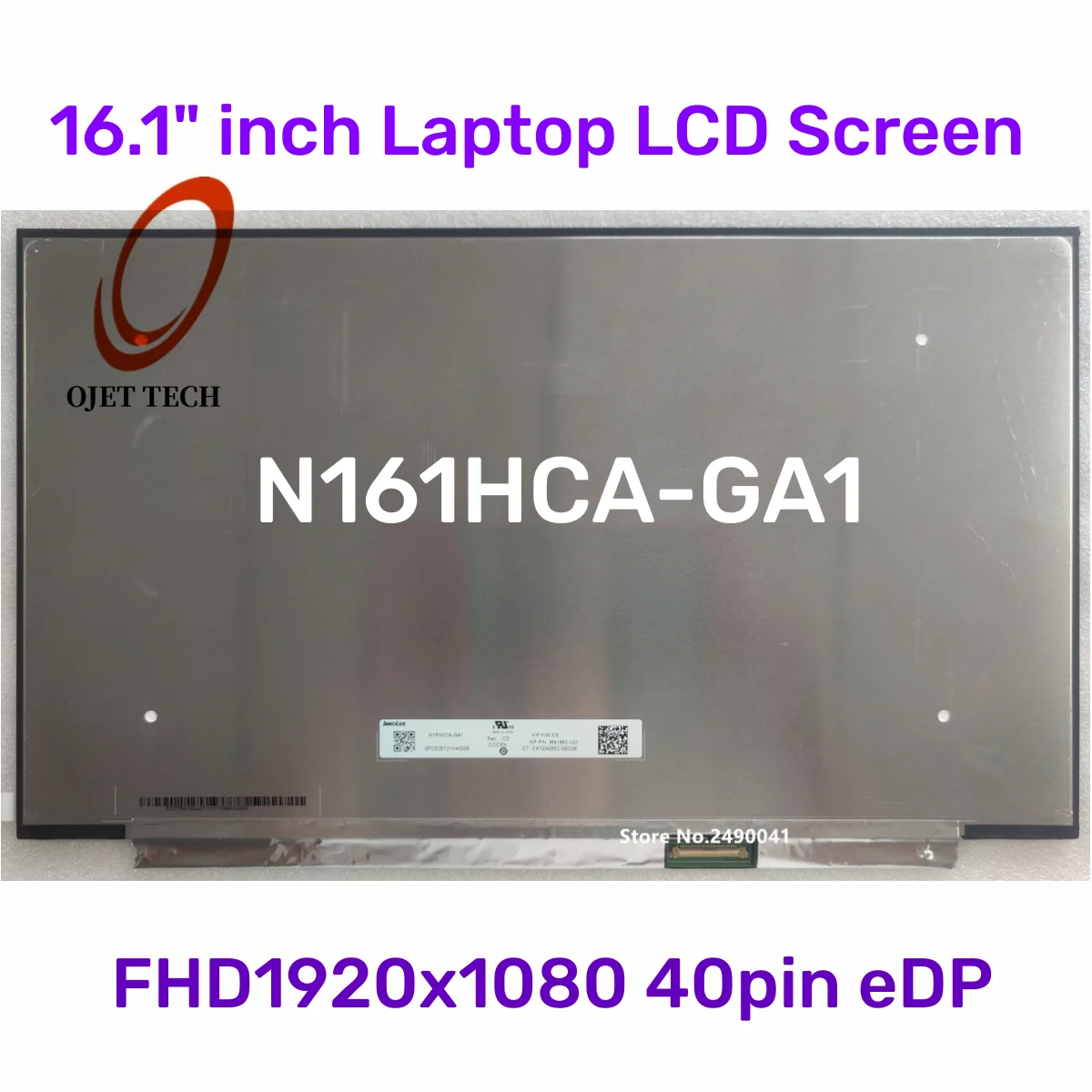 

16.1" IPS 144Hz Laptop LCD Screen N161HCA-GA1 NV161FHM-NY1 NV161FHM NX1/NX2/NH1 LED Matrix Display Panel FHD1920x1080 40pin eDP