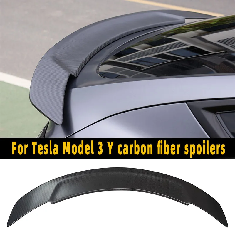 

Для 2021 22 2023 Tesla Model 3 Y крышка багажника GT спойлер крыло из настоящего углеродного волокна Автомобильная задняя дверь откидная отделка обшивка кузова Аксессуары