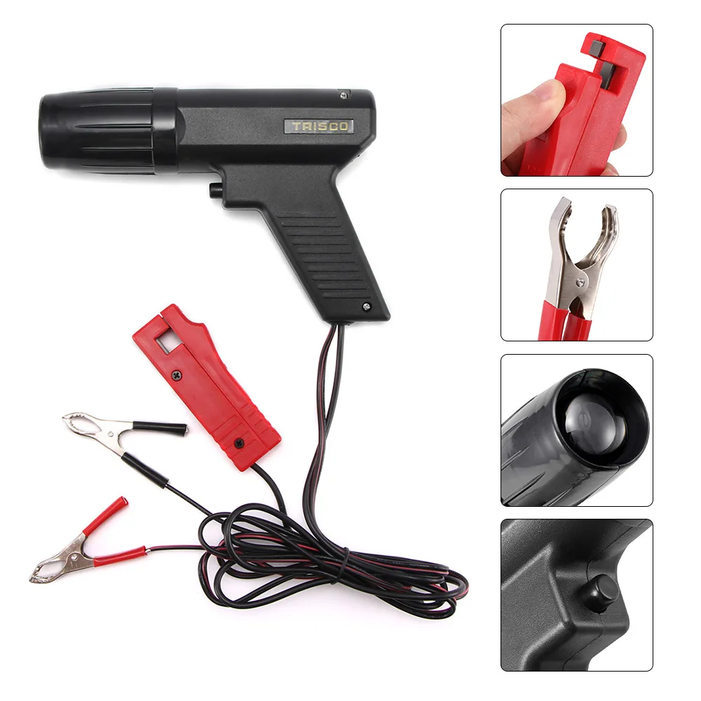 1pcs 12V Ignition Timing Light Gun Motorcycle Gasoline Engine Diagnostic Repair Hand Test Tool For Car Motorcycle Marine Tl-122 images - 6